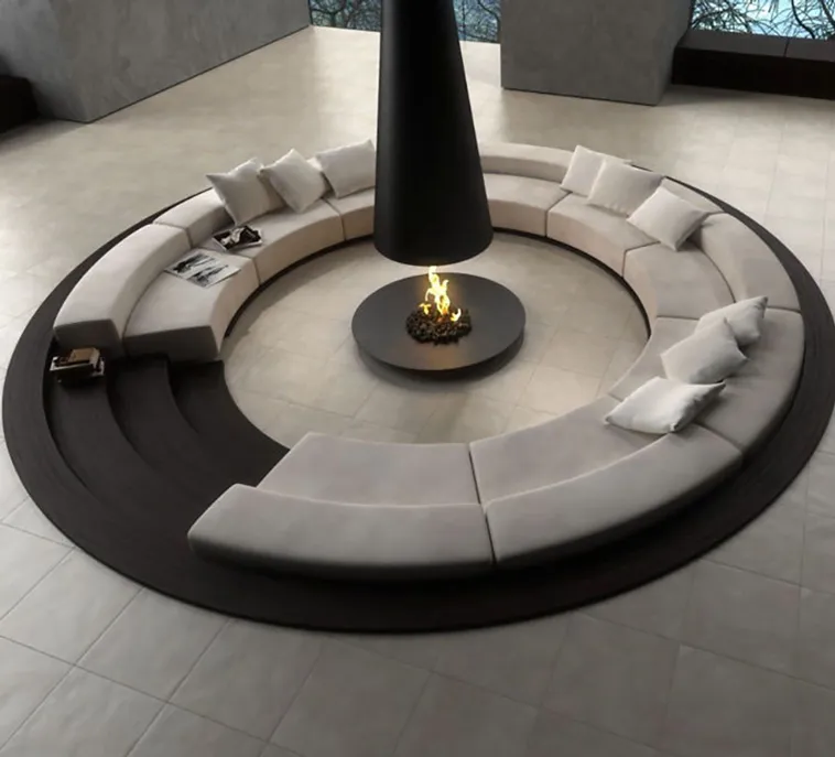 Nothing better than cuddling up with a blanket next to a crackling fire on a cold evening. Here are 23 most innovative and creative fireplace design ideas...