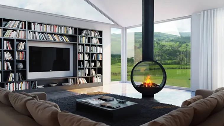 Nothing better than cuddling up with a blanket next to a crackling fire on a cold evening. Here are 23 most innovative and creative fireplace design ideas...