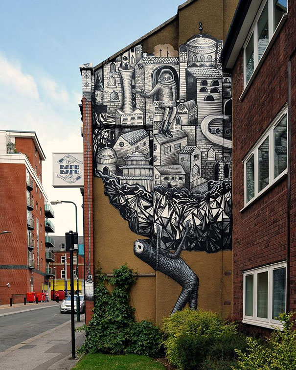 Explore 30 amazing large scale street art murals from around the world. Get inspired by breathtaking artworks and talented street artists. Discover Now! #streetart #murals #urbanart #graffiti #publicart #art #travel