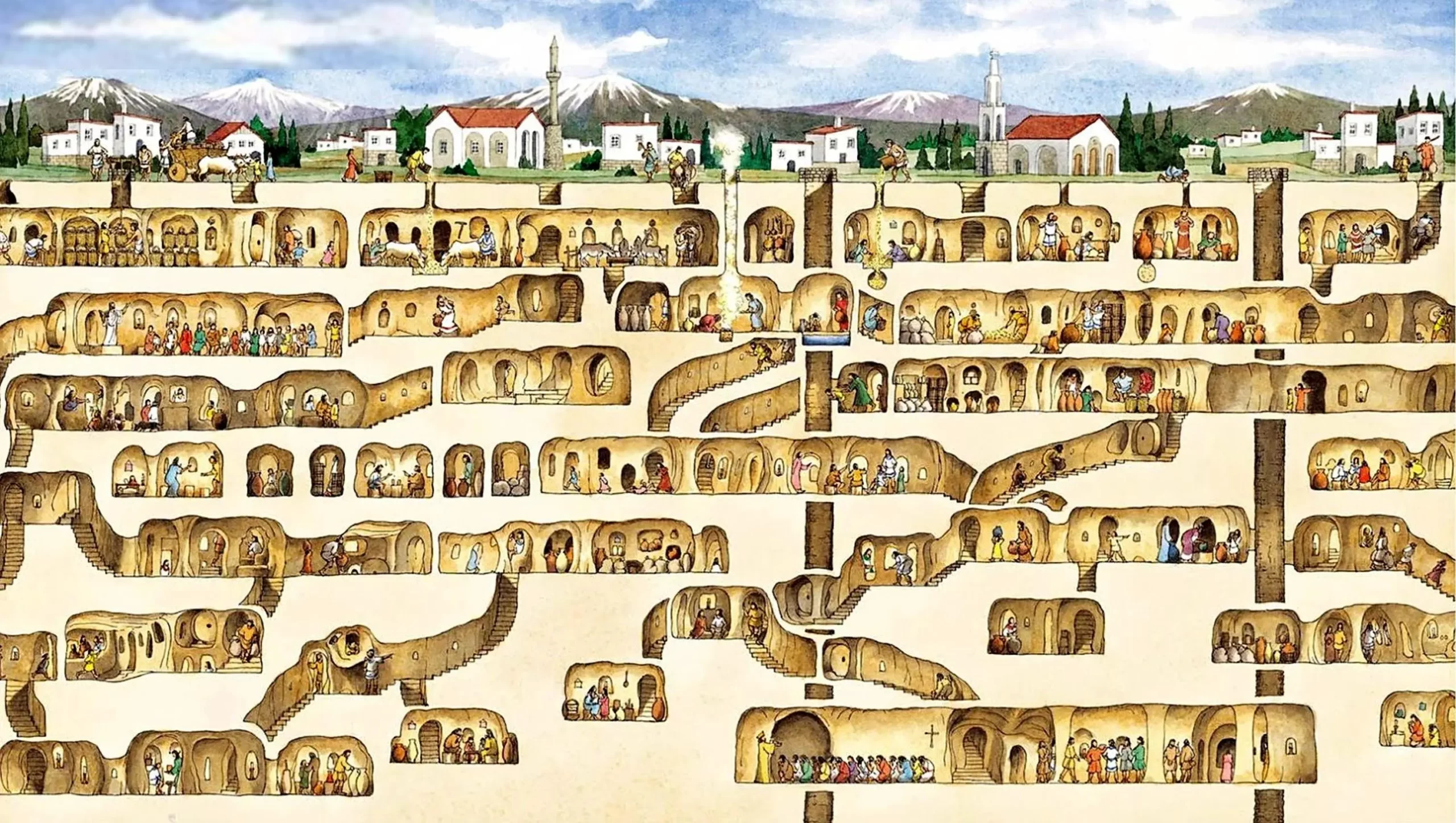 Derinkuyu: The World’s Largest Underground City of 20,000 People