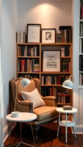 Discover 20 cozy reading nook ideas for adults to transform your space into a hygge-inspired escape! From plush seating to warm lighting, explore Pinterest-worthy designs, small-space hacks, and self-care sanctuaries for book lovers. ✨📚 #ReadingCornerGoals